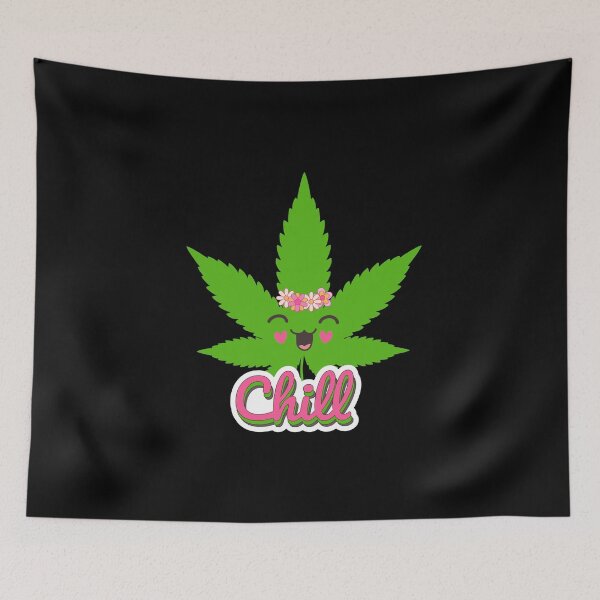 Item preview, Funny weed leaf Marijuana Cannabis chill vibes designed and sold by ALLURE-minimal.