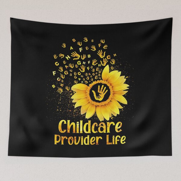 Item preview, childcare provider life sunflower teacher quote saying funny cute  designed and sold by beckadamr.