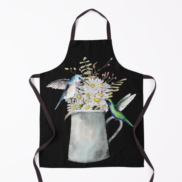 Item preview, Watercolor Bouquet Daisy Flowers And Hummingbird designed and sold by virillanissa.