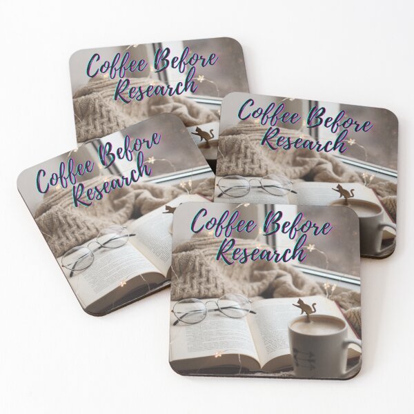 Item preview, Coffee before research -  Research scholar phd themed gifts (in Blue) designed and sold by RebelliousRosee.