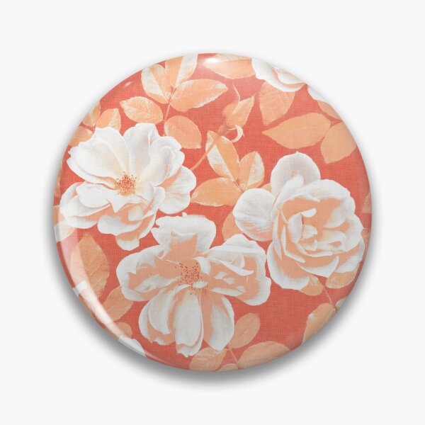 Item preview, Pop Art Roses in White, Coral and Papaya designed and sold by micklyn.