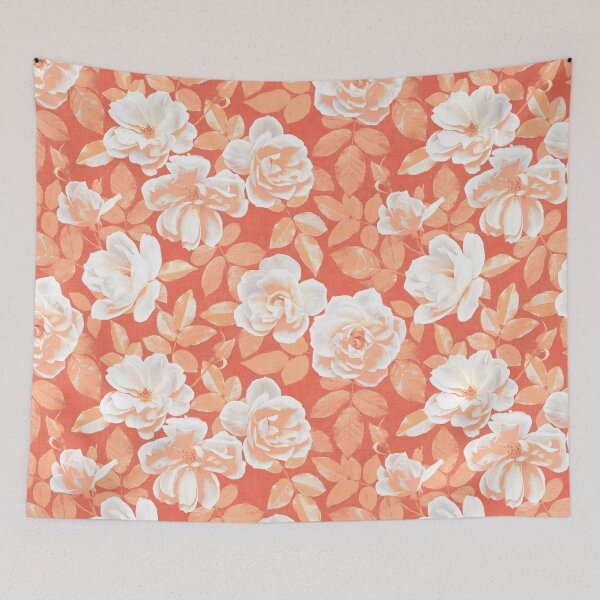 Item preview, Pop Art Roses in White, Coral and Papaya designed and sold by micklyn.