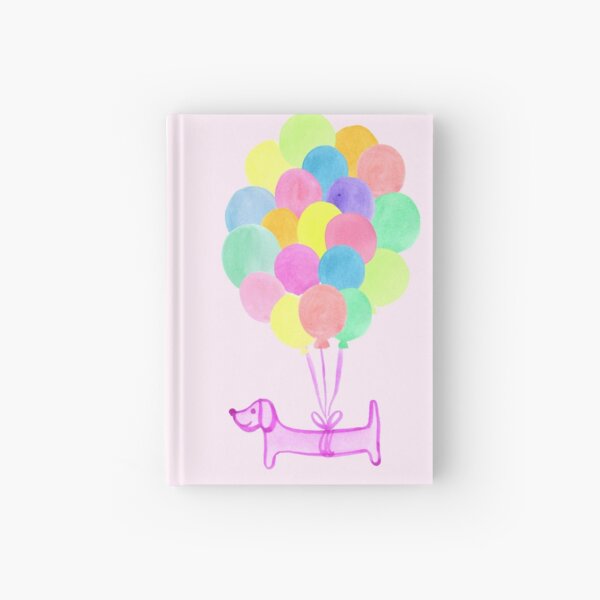 Pup Pup and Away! | Watercolour | Pink Hardcover Journal