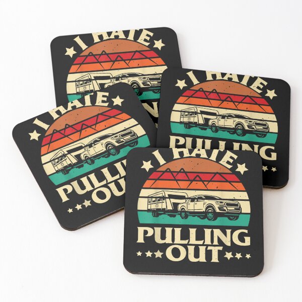 Item preview, I Hate Pulling Out Funny Camping Trailer Retro Travel  designed and sold by sarahbennetth.