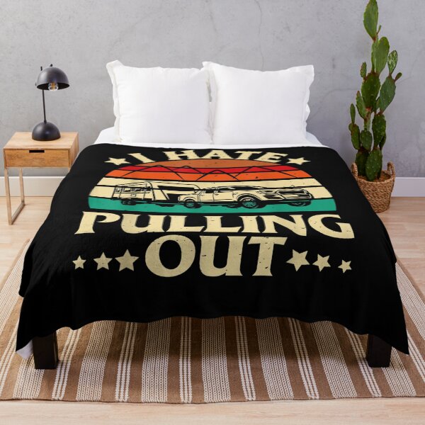 Item preview, I Hate Pulling Out Funny Camping Trailer Retro Travel  designed and sold by sarahbennetth.