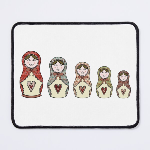 Item preview, Russian Dolls, Matryoshka Pattern 7 designed and sold by Helen McCartney Designs.