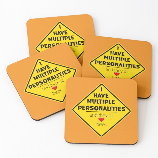 Item preview, Multiple personalities all love beer designed and sold by mymemes71.