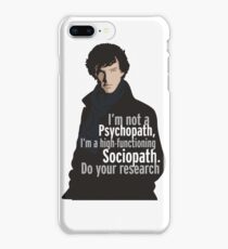 Sherlock - Psychopath/ Sociopath iPhone 8 Plus Case