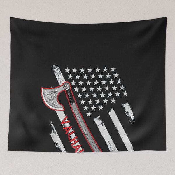 Item preview, Vintage American Viking USA Flag designed and sold by herrerabird67.