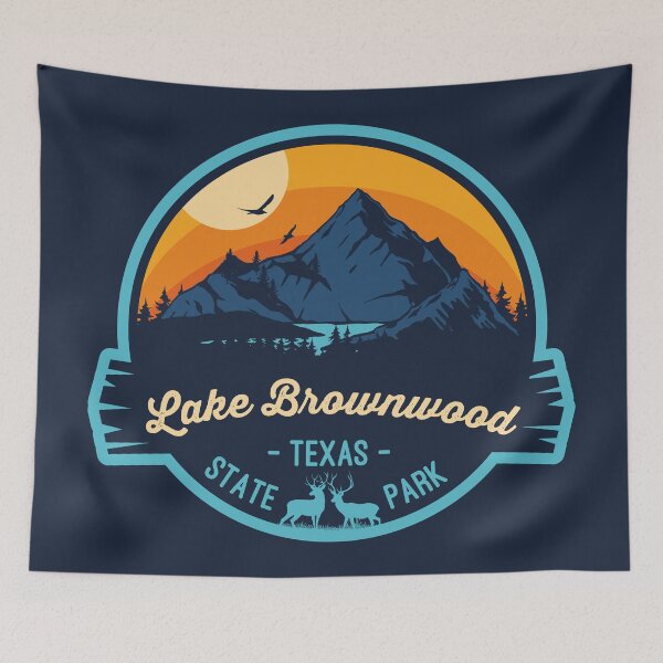 Item preview, Lake Brownwood State Park Texas Vacation TX Souvenir Badge designed and sold by mountainfad.