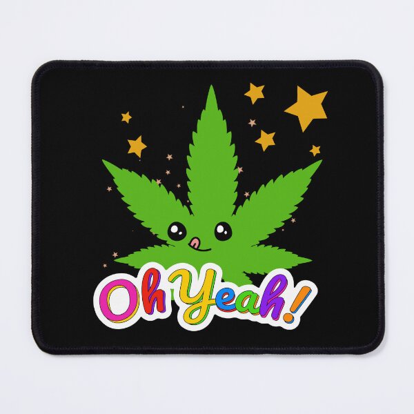 Item preview, Funny weed leaf Marijuana Cannabis Oh Yeah! designed and sold by ALLURE-minimal.