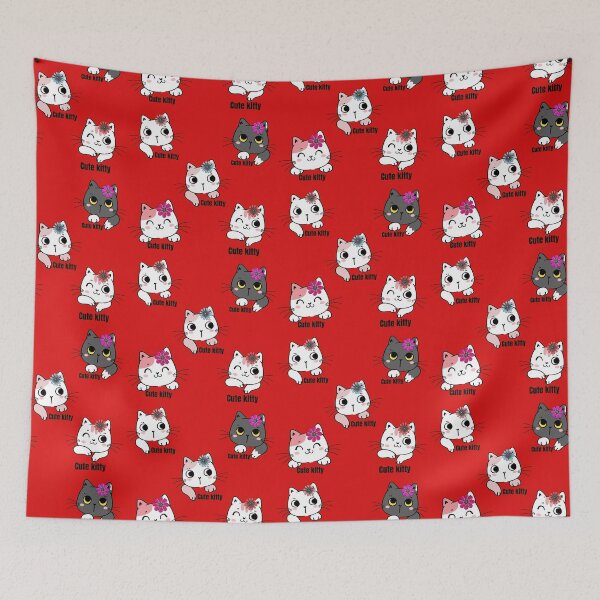 Item preview, Five pack of stickers of cute princess kittens adorned with flowers. Princess cat pack for girls. designed and sold by EMIPRINCESS.