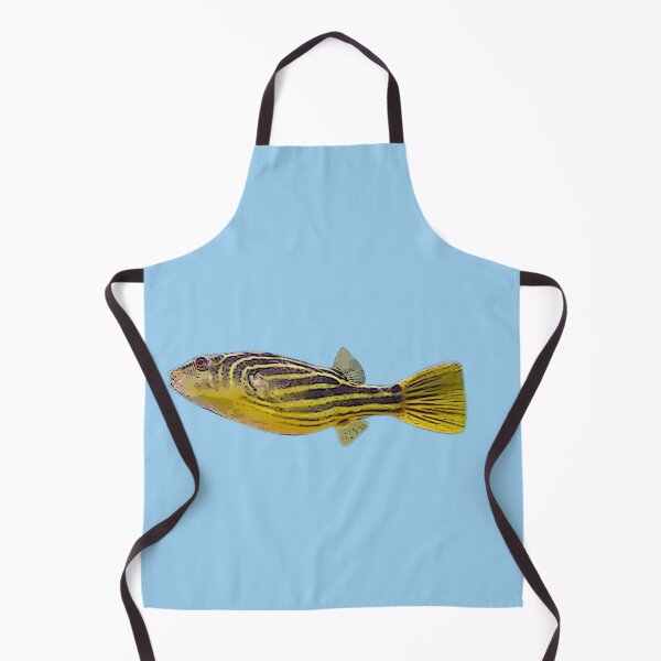 Item preview, A Fahaka Nile Pufferfish Color Design Painting Print designed and sold by designsasstultd.