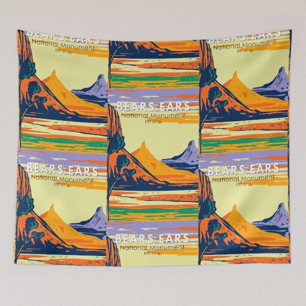 Item preview, Bears Ears National Monument Utah Colorful Vintage designed and sold by KrisSidDesigns.