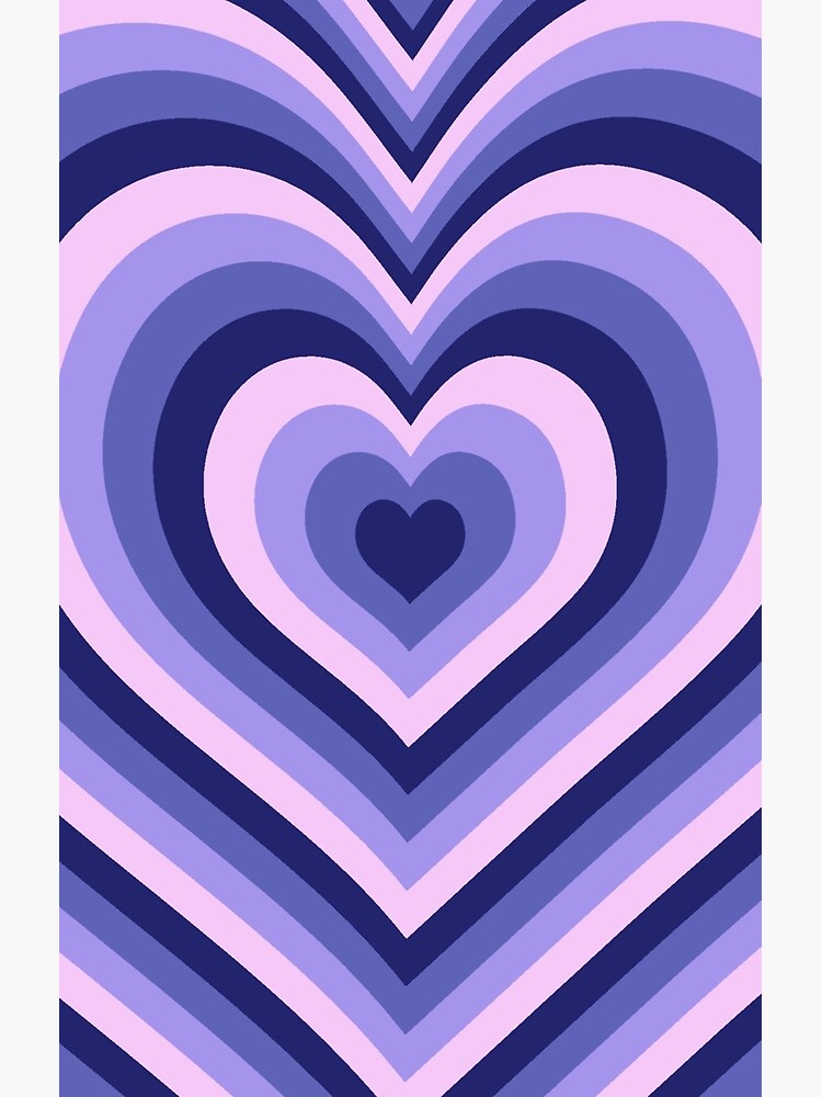Dark Purple Powerpuff Heart Y2K Aesthetic Pattern Poster for Sale by  cieloarts