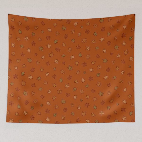 Item preview, autumn leaves falling burnt orange designed and sold by ofbutterflies.