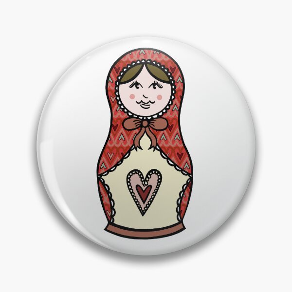 Item preview, Russian Dolls, Matryoshka Pattern 10 designed and sold by Helen McCartney Designs.