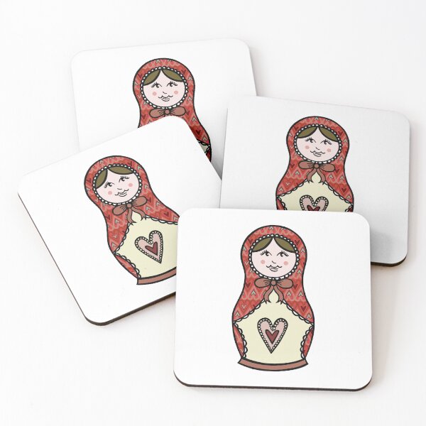 Item preview, Russian Dolls, Matryoshka Pattern 10 designed and sold by Helen McCartney Designs.