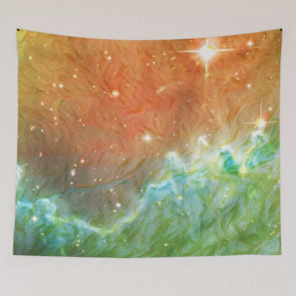Item preview, Starry Orange and green designed and sold by sylbealvaguez.