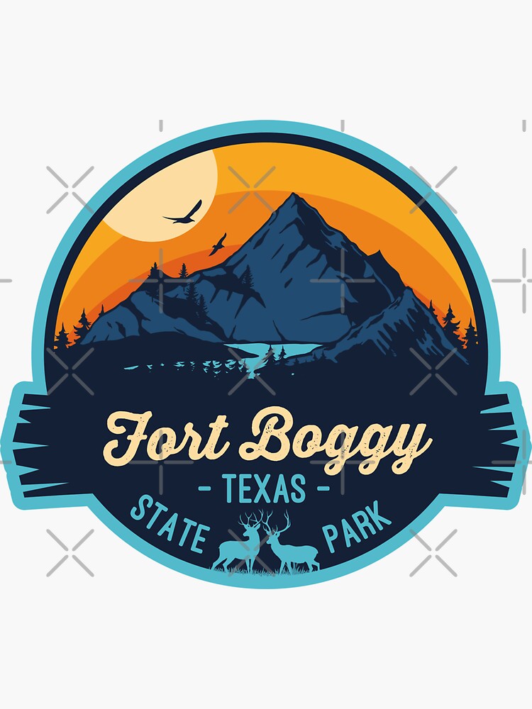 quot Fort Boggy State Park Texas Vacation TX Souvenir Badge quot Sticker for quot Fort Boggy State Park Texas Vacation TX Souvenir Badge quot Sticker for