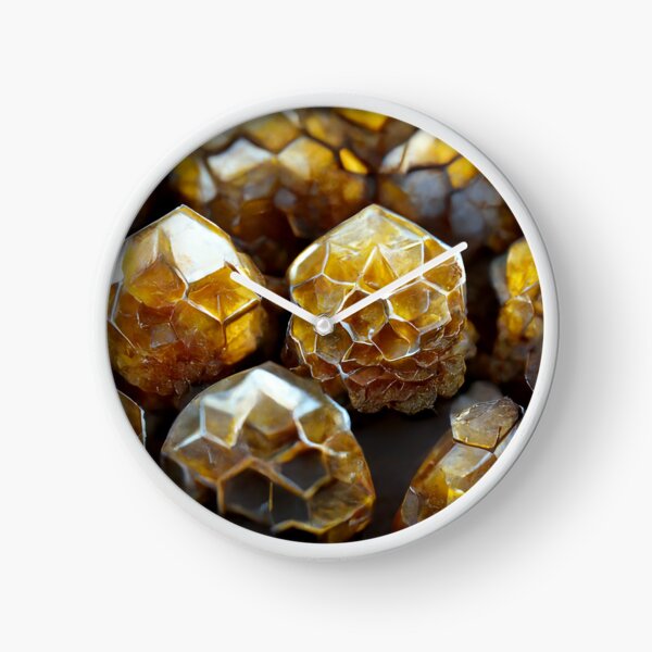 Item preview, Crystal Honeycomb golden colour designed and sold by Promptjourney.