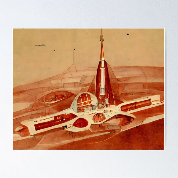 Item preview, Living on the red planet designed and sold by sci-fAI.