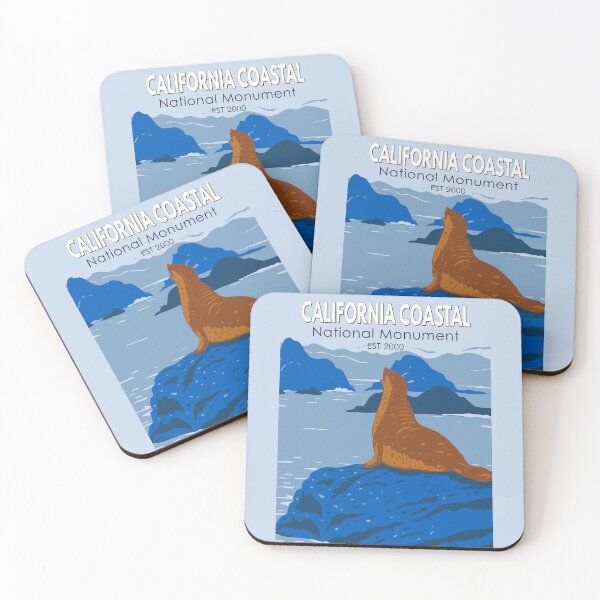 Item preview, California Coastal National Monument Harbor Seal Vintage designed and sold by KrisSidDesigns.
