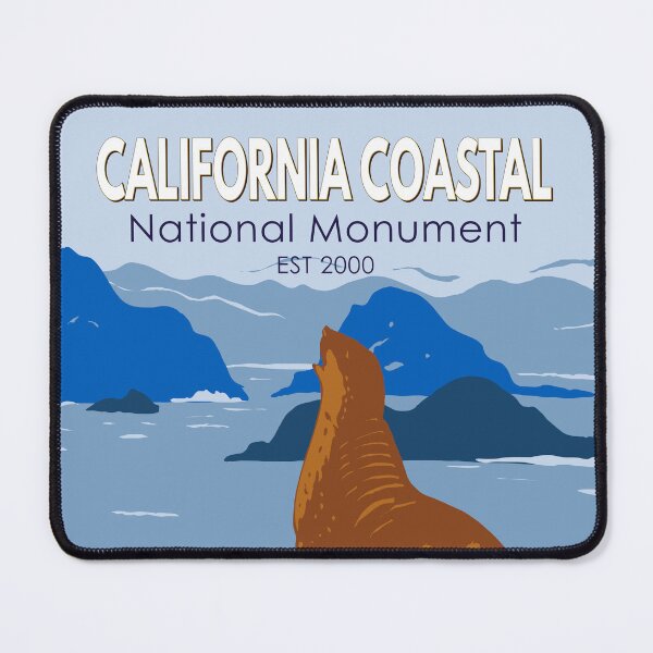 Item preview, California Coastal National Monument Harbor Seal Vintage designed and sold by KrisSidDesigns.