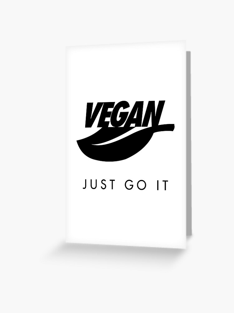 Verandert in Haven Naar behoren Vegan, Just Go It (Nike Logo Parody - White)" Greeting Card for Sale by  auburnsunburn | Redbubble
