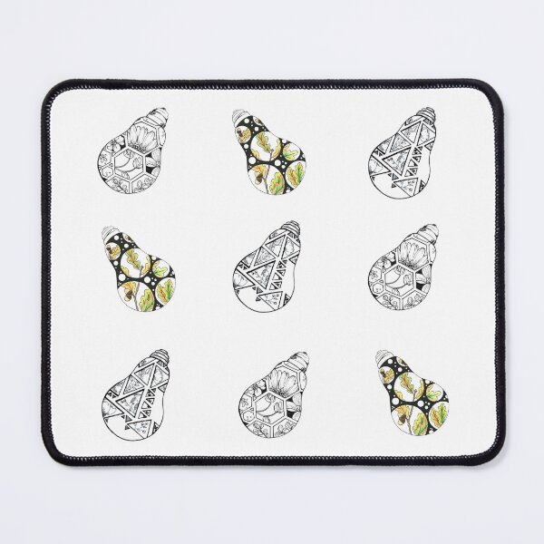 Item preview, Floral Lightbulb Pattern designed and sold by Natasha Lay.
