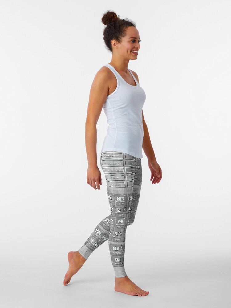Alternate view of periodic table of the elements 7 Leggings