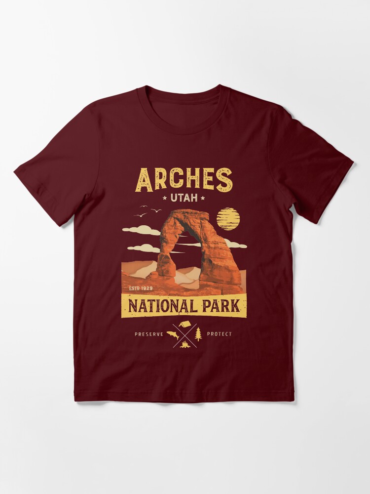 Thumbnail 3 of 7, Essential T-Shirt, Arches National Park Vintage Utah T Shirt designed and sold by LiqueGifts.