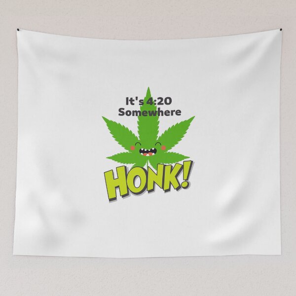 Item preview, Funny weed leaf Marijuana Cannabis - Honk! designed and sold by ALLURE-minimal.