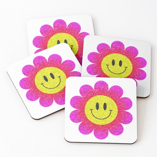 Item preview, Glittering Garden cosmos with smiley face  designed and sold by Aysa Galaxy.