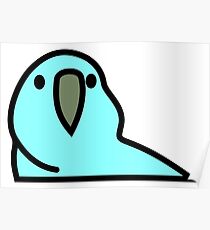 PartyParrot - Light Blue Poster