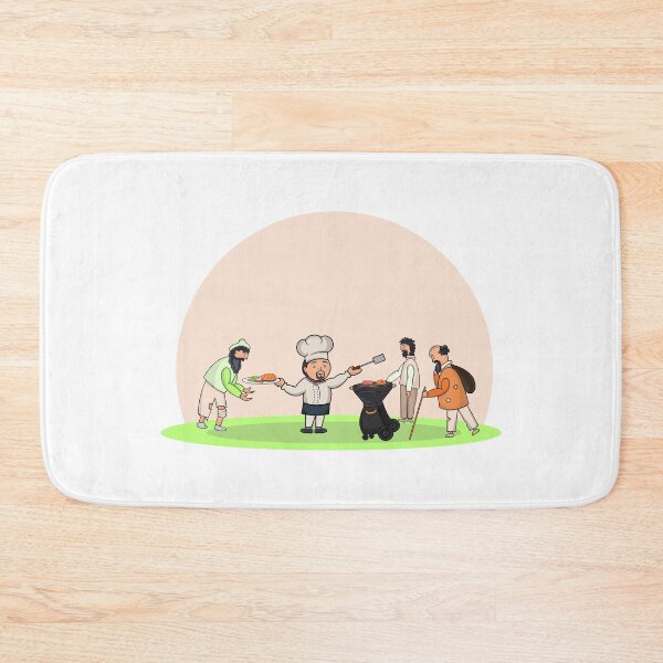 Item preview, Chef cooking on the grill designed and sold by Cheni-Yathri.