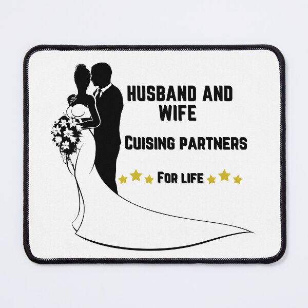 Item preview, Husband and Wife cruising partners for life couple anniversary  designed and sold by Lunacute.