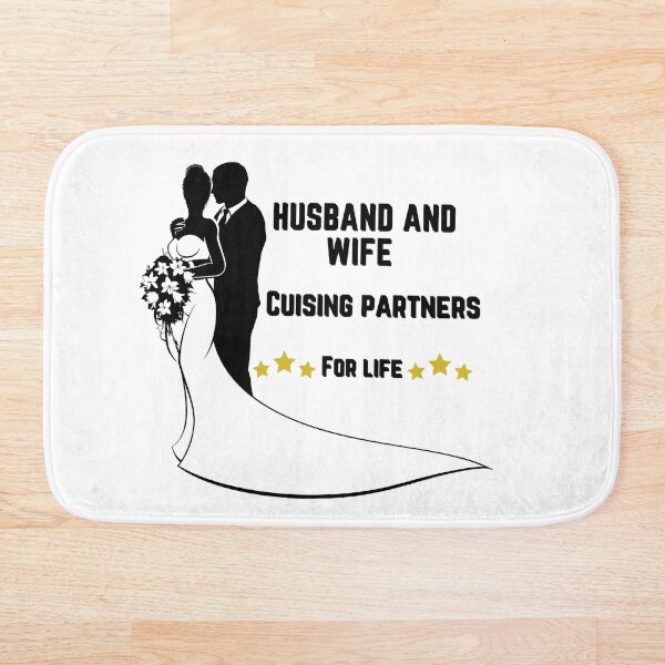 Item preview, Husband and Wife cruising partners for life couple anniversary  designed and sold by Lunacute.