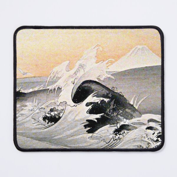 Item preview, Waves Near Mount Fuji 富士山 by Ogata Gekko designed and sold by JapaneseArtShop.