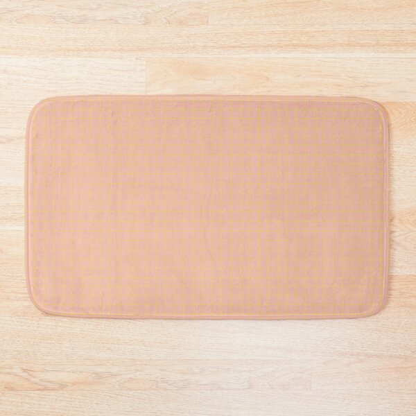 Item preview, autumn checks cream yellow dusty pink designed and sold by ofbutterflies.