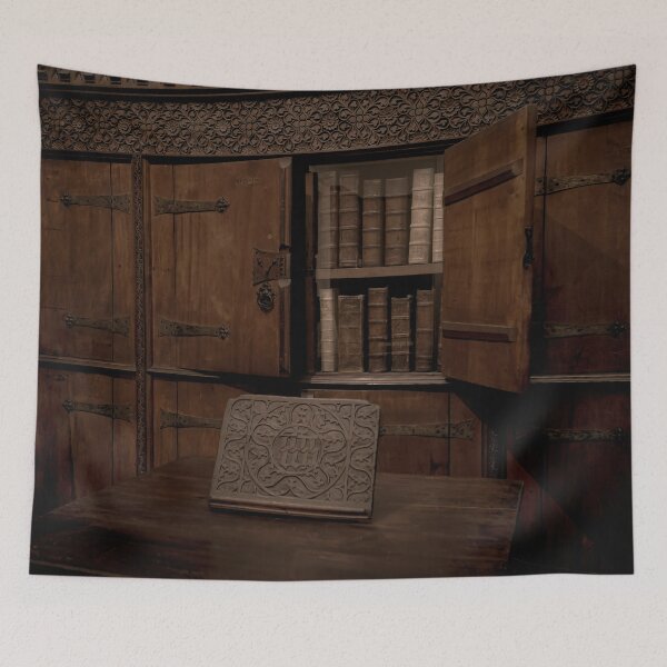 Item preview, Old bookshelf at Hungarian National Museum in Budapest, Hungary designed and sold by mitzobs.