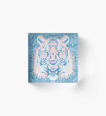 Pastel Quartz Tiger Acrylic Block