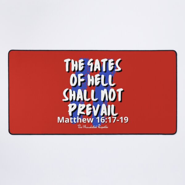 Item preview, The Gates of Hell Shall Not Prevail - Red designed and sold by TheReporter1.