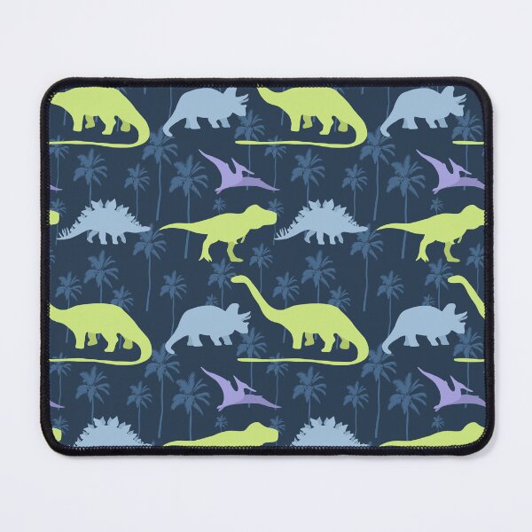 Item preview, Dinosaur pattern on navy blue designed and sold by Quick Brown Fox Canada.