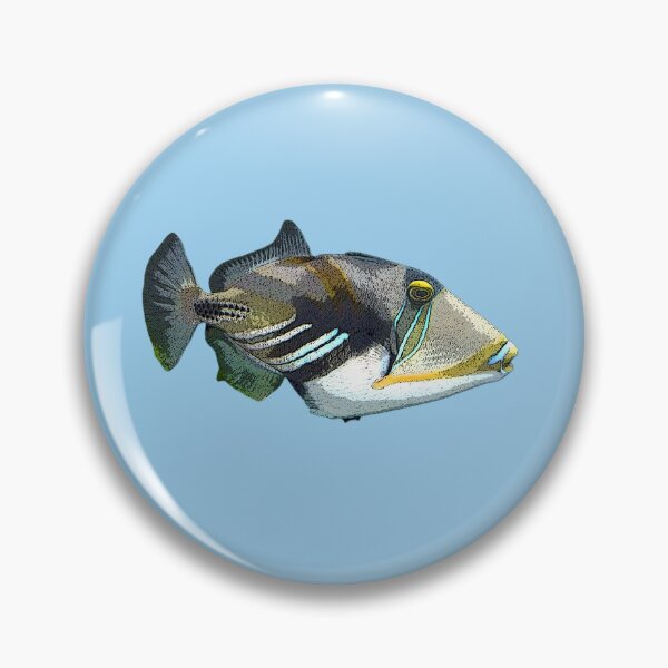 Item preview,  A Lagoon/Blackbar Triggerfish Color Design Painting Print designed and sold by designsasstultd.