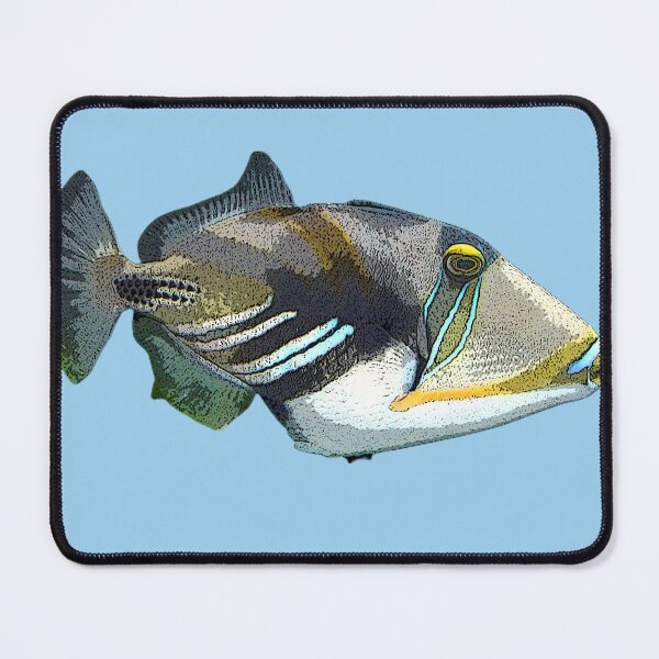 Item preview,  A Lagoon/Blackbar Triggerfish Color Design Painting Print designed and sold by designsasstultd.