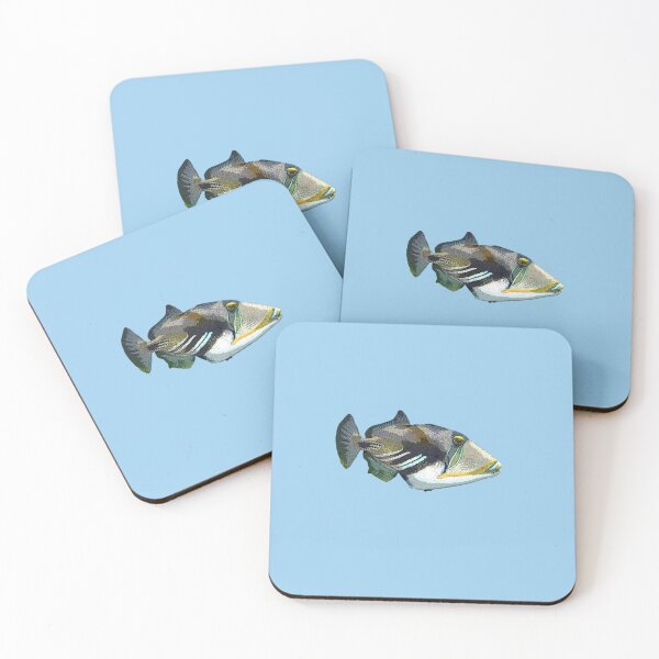 Item preview,  A Lagoon/Blackbar Triggerfish Color Design Painting Print designed and sold by designsasstultd.