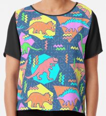 Neunziger Jahre Dinosaurier Muster Chiffontop