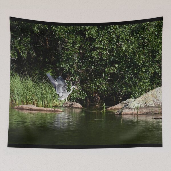 Item preview, One legged act. Grey heron designed and sold by Jouko Lehto Photography.