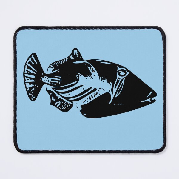 Item preview,   A Lagoon/Blackbar Triggerfish Black Design Painting Print designed and sold by designsasstultd.